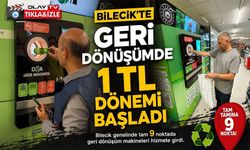 9 NOKTADA GERİ DÖNÜŞÜMDE 1 TL DÖNEMİ BAŞLADI