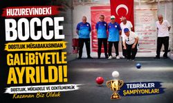 BİLECİK HUZUREVİ, BOCCE DOSTLUK MÜSABAKASINDAN GALİBİYETLE AYRILDI