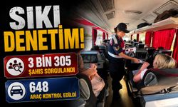 SIKI DENETİM, 3 BİN 305 ŞAHIS SORGULANDI, 648 ARAÇ KONTROL EDİLDİ
