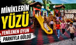 MİNİKLERİN YÜZÜ YENİLENEN OYUN PARKIYLA GÜLDÜ