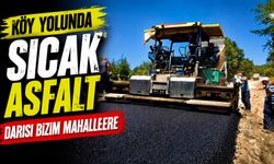 SARIDAYI-ARAPDEDE KÖY YOLUNDA SICAK ASFALT MESAİSİ BAŞLADI