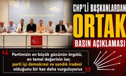 CHP BİLECİK İLÇE BAŞKANLARI ORTAK BASIN AÇIKLAMASI YAPTI