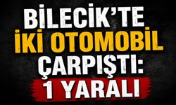 İKİ OTOMOBİL ÇARPIŞTI: 1 YARALI
