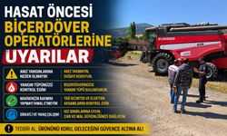 JANDARMADAN HASAT ÖNCESİ BİÇERDÖVER OPERATÖRLERİNE UYARILAR