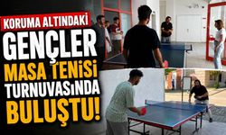 KORUMA ALTINDAKİ GENÇLER MASA TENİSİ TURNUVASINDA BULUŞTU