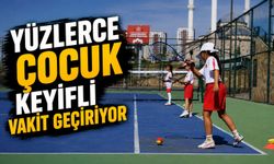 YAZ SPOR OKULLARINDA YÜZLERCE ÇOCUK KEYİFLİ VAKİT GEÇİRİYOR