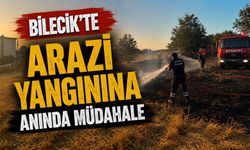 BİLECİK’TE ARAZİ YANGINI