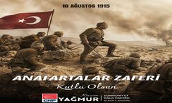 İL BAŞKANI YAĞMUR’DAN ANAFARTALAR ZAFERİ’NİN 111. YIL DÖNÜMÜ MESAJI