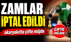 ZAMLAR İPTAL EDİLDİ