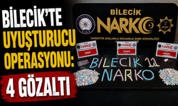 BİLECİK'TE UYUŞTURUCU OPERASYONU: 4 GÖZA