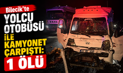 BİLECİK'TE YOLCU OTOBÜSÜ İLE KAMYONET ÇARPIŞTI: 1 ÖLÜ