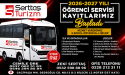 SERTTAŞ TURİZM'DE ÖĞRENCİ SERVİSİ KAYITLARI BAŞLADI