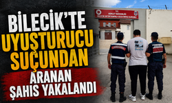 BİLECİK'TE UYUŞTURUCU SUÇUNDAN ARANAN ŞAHIS YAKALANDI