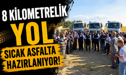 8 KİLOMETRELİK YOL SICAK ASFALTA HAZIRLANIYOR