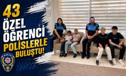 43 ÖZEL ÖĞRENCİ POLİSLERLE BULUŞTU