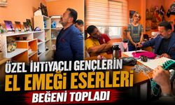 ÖZEL İHTİYAÇLI GENÇLERİN EL EMEĞİ ESERLERİ BEĞENİ TOPLADI