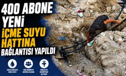 YENİ İÇME SUYU HATTINA 400 ABONE BAĞLANDI