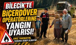 BİÇERDÖVER OPERATÖRLERİNE YANGIN UYARISI