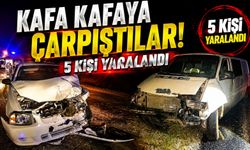 TRAFİK KAZASI, 5 KİŞİ YARALANDI