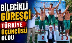 BİLECİKLİ GÜREŞÇİ TÜRKİYE ÜÇÜNCÜSÜ OLDU