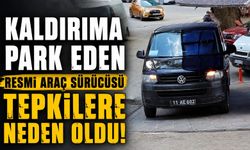 BİLECİK'TE KALDIRIMA PARK EDEN ARAÇ TEPKİLERE NEDEN OLDU