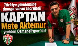 TECRÜBELİ KAPTAN METE AKTEMUR YENİDEN OSMANELİSPOR'DA