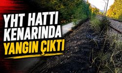 YHT HATTI KENARINDA YANGIN ÇIKTI
