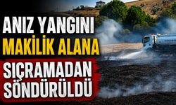 ANIZ YANGINI MAKİLİK ALANA SIRÇADAN SÖNDÜRÜLDÜ
