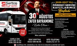 SERTTAŞ TURİZM 30 AĞUSTOS MESAJI