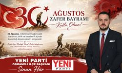 SİNAN HÜR 30 AĞUSTOS MESAJI