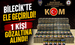 BİLECİK'TE ELE GEÇİRİLDİ, 1 KİŞİ GÖZALTINA ALINDI