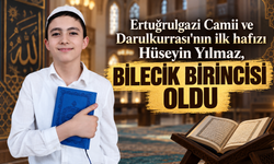 ERTUĞRULGAZİ CAMİİ VE DARULKURRASI'NIN İLK HAFIZI HÜSEYİN YILMAZ, BİLECİK BİRİNCİSİ OLDU