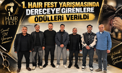 BİLECİK 1. HAİR FEST YARIŞMASINDA DERECEYE GİRENLERE ÖDÜLLERİ VERİLDİ