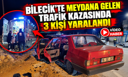 BİLECİK'TE MEYDANA GELEN TRAFİK KAZASINDA 3 KİŞİ YARALANDI