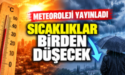 METEOROLEJİ YAYINLADI SICAKLIKLAR BİRDEN DÜŞECEK