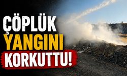 ÇÖPLÜK YANGINI KORKUTTU