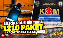 BİLECİK POLİSİ BİR TIRDA BİN 210 PAKET KAÇAK SİGARA ELE GEÇİRİLDİ