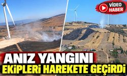 ANIZ YANGINI EKİPLERİ HAREKETE GEÇİRDİ