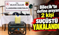 DEFİNE ARAYAN 2 KİŞİ SUÇÜSTÜ YAKALANDI