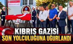 KIBRIS GAZİSİ SON YOLCULUĞUNA UĞURLANDI