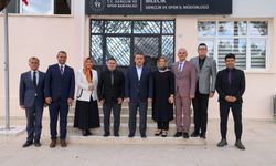 GEÇİCİ HİZMET BİNASINI İNCELEDİ