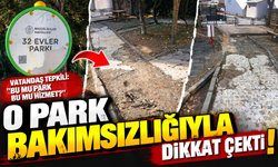 32 EVLER PARKI BAKIMSIZLIĞIYLA DİKKAT ÇEKTİ