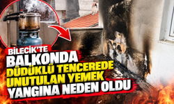 BALKONDA DÜDÜKLÜ TENCEREDE UNUTULAN YEMEK YANGINA NEDEN OLDU