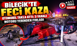 OTOMOBİL TAKLA ATTI: 3 YARALI