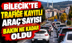 BİLECİK’TE TRAFİĞE KAYITLI ARAÇ SAYISI BAKIN NE KADAR OLDU?