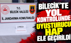BİLECİK'TE YOL KONTROLÜNDE UYUŞTURUCU HAP ELE GEÇİRİLDİ