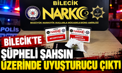 BİLECİK'TE ŞÜPHELİ ŞAHSIN ÜZERİNDE UYUŞTURUCU ÇIKTI