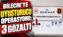 BİLECİK'TE UYUŞTURUCU OPERASYONU: 3 GÖZALTI