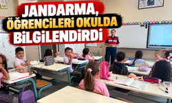 JANDARMA, ÖĞRENCİLERİ OKULDA BİLGİLENDİRDİ