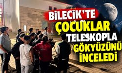 ÇOCUKLAR TELESKOPLA GÖKYÜZÜNÜ İNCELEDİ